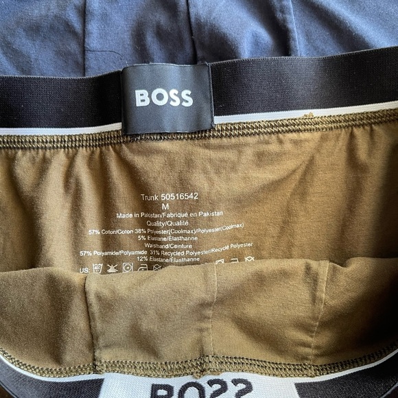 Boss Boxer Briefs Trio - Black, Navy, Tan - Picture 3 of 7